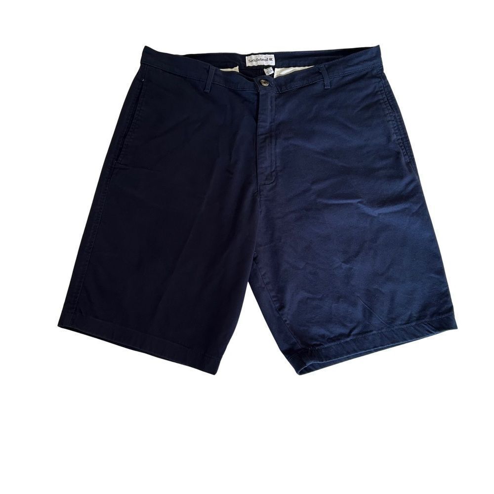 Saddlebred Blue Flat Front Shorts